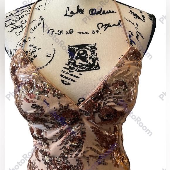 Simply Pink Sequin Cocktail Dress - Picture 2 of 6